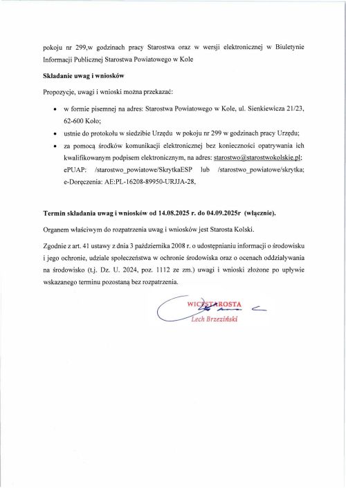 Obwieszczenie Starosty Kolskiego  z dnia 14.08.2025r. o przystąpieniu do przeprowadzenia post.-obrazy-1